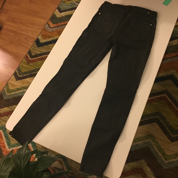 7 for all mankind leatherette jean - Picture 2 of 4